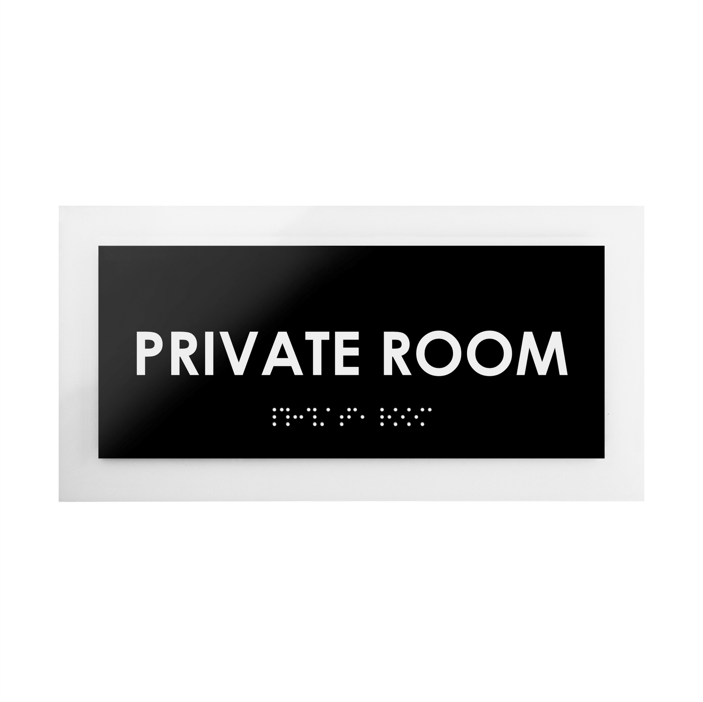 Door Signs - Private Room Sign - Acrylic Door Plate "Simple" Design