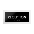 Door Signs - Reception Sign - Acrylic Door Plate "Simple" Design - Photo #1