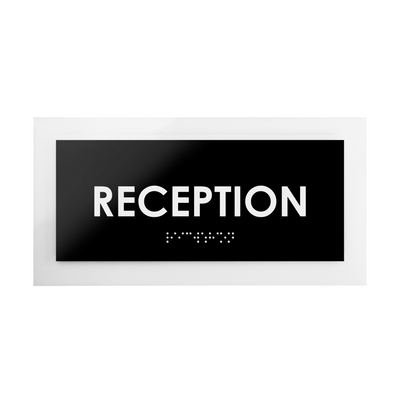 Door Signs - Reception Sign - Acrylic Door Plate "Simple" Design