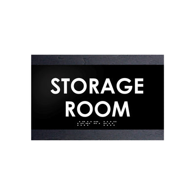 Door Signs - Storage Room Sign - Wood Door Plate "Buro" Design