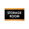 Door Signs - Storage Room Sign - Wood Door Plate "Buro" Design - Photo #13