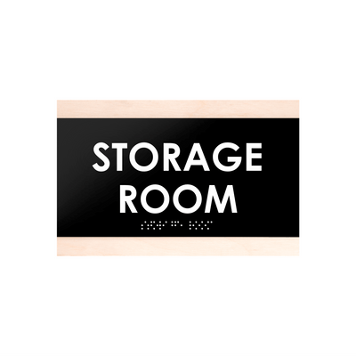 Door Signs - Storage Room Sign - Wood Door Plate "Buro" Design