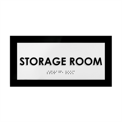 Door Signs - Storage Room Sign - Acrylic Door Plate "Simple" Design