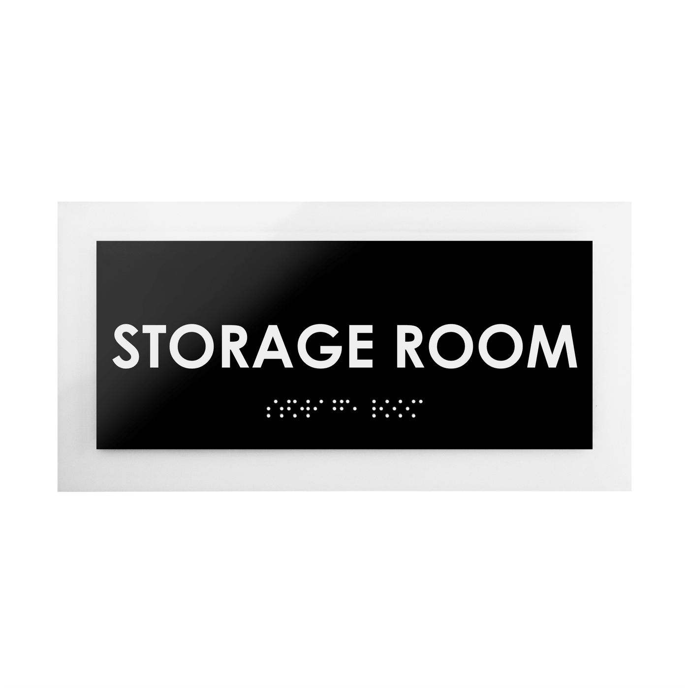 Door Signs - Storage Room Sign - Acrylic Door Plate "Simple" Design