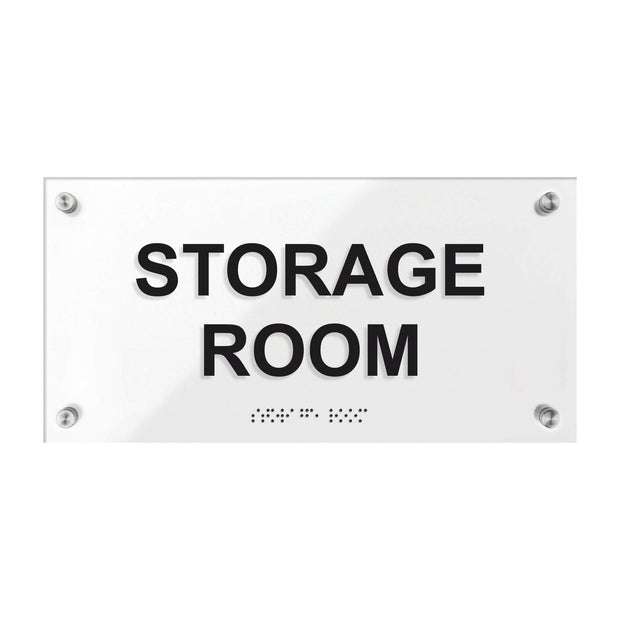 Storage Room Signs - Acrylic Door Plate "Classic" Design