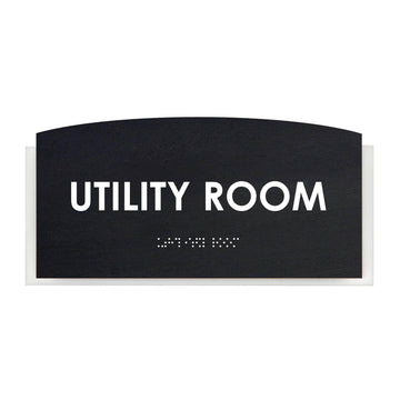 Wood Utility Room Door Sign "Scandza" Design - Photo #15