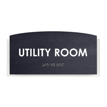 Wood Utility Room Door Sign "Scandza" Design - Photo #11