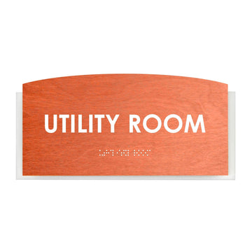 Wood Utility Room Door Sign "Scandza" Design - Photo #14