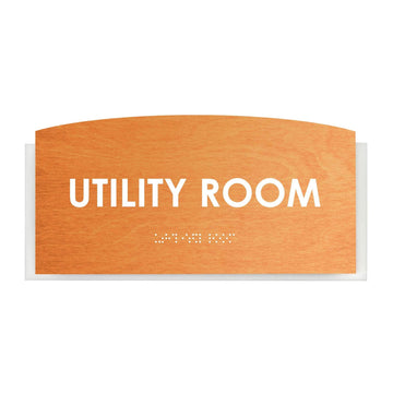Wood Utility Room Door Sign "Scandza" Design - Photo #16