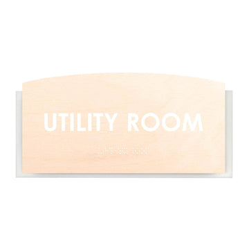 Wood Utility Room Door Sign "Scandza" Design - Photo #12