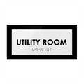 Door Signs - Utility Room Sign - Acrylic Door Plate "Simple" Design - Photo #1