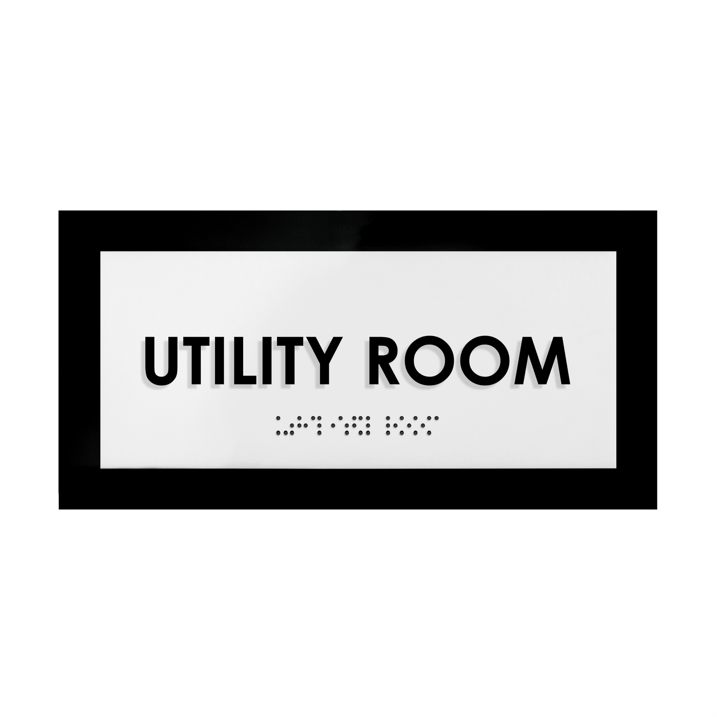 Door Signs - Utility Room Sign - Acrylic Door Plate "Simple" Design