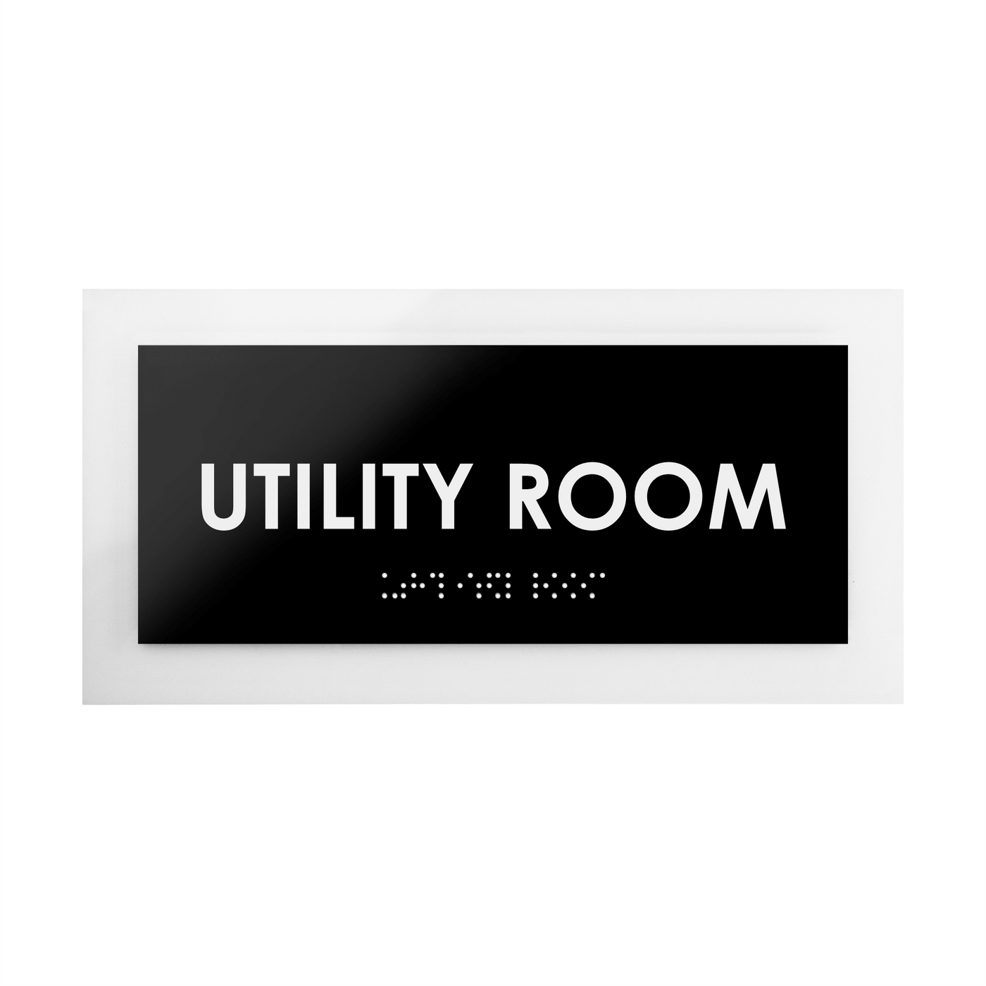 Door Signs - Utility Room Sign - Acrylic Door Plate "Simple" Design