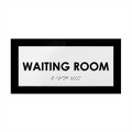 Door Signs - Waiting Room Sign - Acrylic Door Plate "Simple" Design - Photo #1