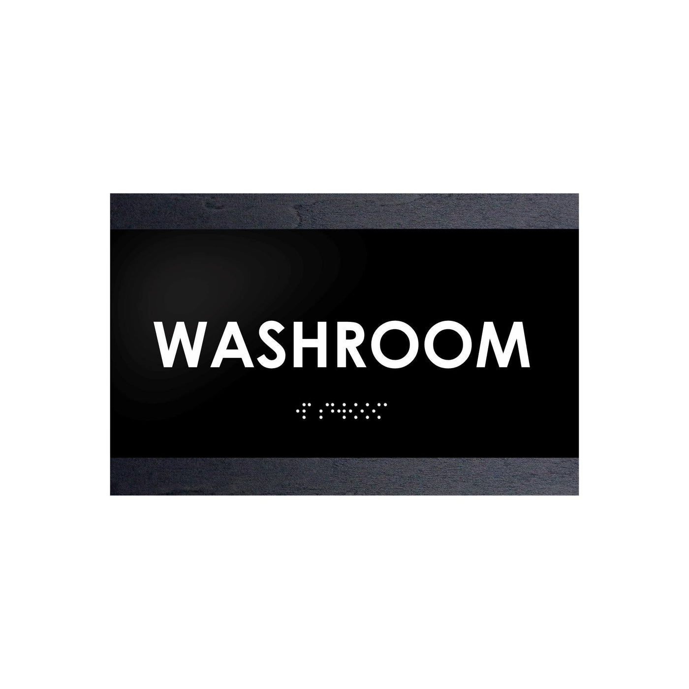 Door Signs - Washroom Sign - Wood Door Plate "Buro" Design