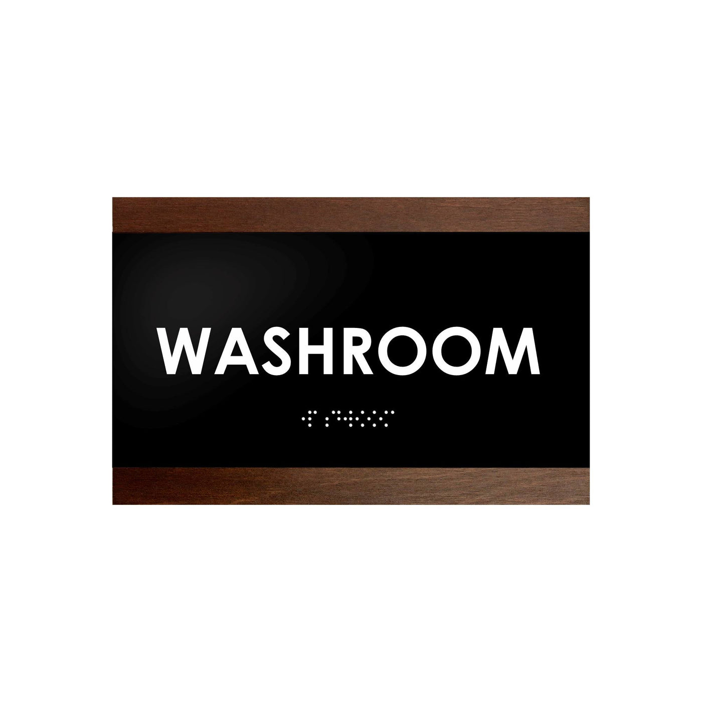 Door Signs - Washroom Sign - Wood Door Plate "Buro" Design