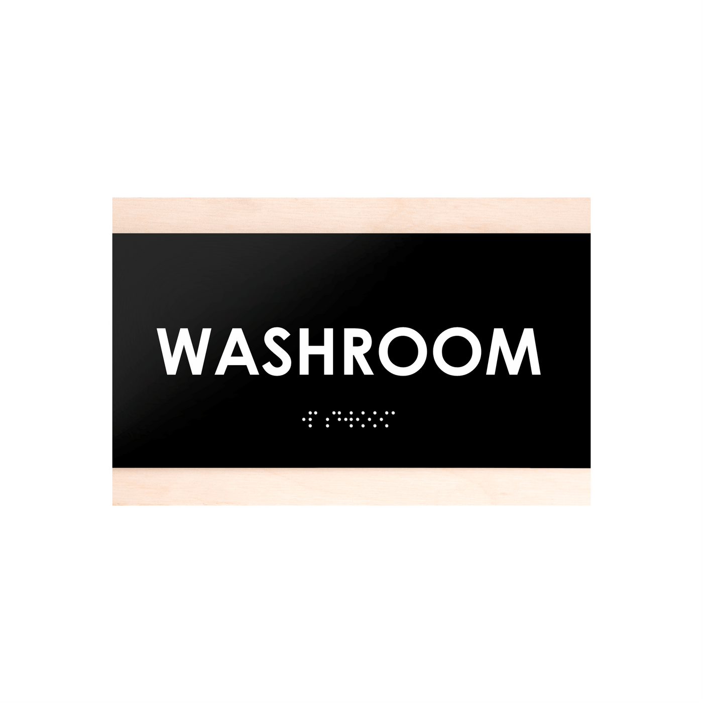 Door Signs - Washroom Sign - Wood Door Plate "Buro" Design