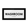 Door Signs - Washroom Door Sign - Acrylic Door Plate "Simple" Design - Photo #2