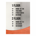 Wayfinding Directional Sign - Steel Wall Plate "Jure" Design - Photo #5