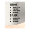 Wayfinding Directional Sign - Steel Wall Plate "Jure" Design - Photo #6
