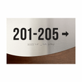 Directional Wayfinding Sign - Steel Wall Signage "Jure" Design - Photo #3