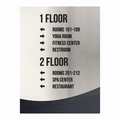 Wayfinding Directional Sign - Steel Wall Plate "Jure" Design - Photo #2