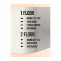 Wayfinding Directional Sign - Steel Wall Plate "Venture" Design - Photo #5