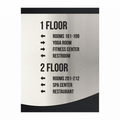 Wayfinding Directional Sign - Steel Wall Plate "Venture" Design - Photo #1