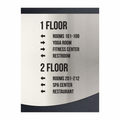 Wayfinding Directional Sign - Steel Wall Plate "Venture" Design - Photo #2