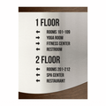 Wayfinding Directional Sign - Steel Wall Plate "Venture" Design - Photo #3