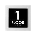 Floor Signs - 1st Floor Sign - Interior Acrylic Sign - "Simple" Design - Photo #1