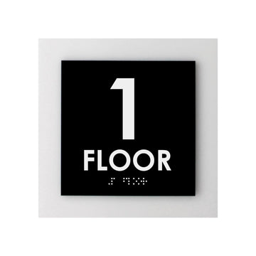 Floor Signs - 1st Floor Sign - Interior Acrylic Sign - "Simple" Design - Photo #1