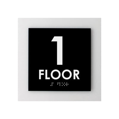 Floor Signs - 1st Floor Sign - Interior Acrylic Sign - "Simple" Design