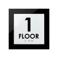 Floor Signs - 1st Floor Sign - Interior Acrylic Sign - "Simple" Design - Photo #2