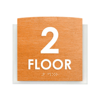 Floor Signs - 2nd Floor "Scandza" Design