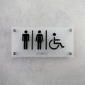 Акриловая табличка "Общественный туалет" с доступом для людей с инвалидностью — «Classic» дизайн - Photo #5