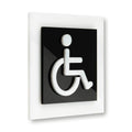 Restroom Wheelchairs Signs Bathroom Signs black/white symbol Bsign - Photo #1
