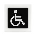 Restroom Wheelchairs Signs Bathroom Signs black/white symbol Bsign - Photo #3