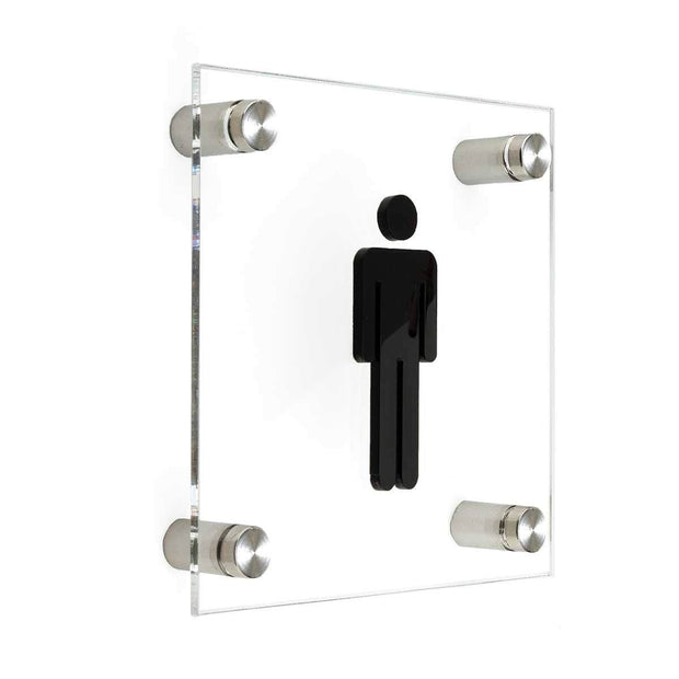 Men Sign of Restroom Bathroom Signs metal holders Bsign
