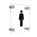 Acrylic Women Restroom Signs Bathroom Signs white/black symbol  Bsign - Photo #1