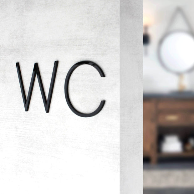 Акриловая табличка "WC" — «Thin» дизайн