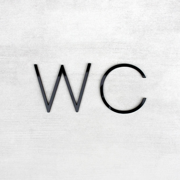 Акриловая табличка "WC" — «Thin» дизайн