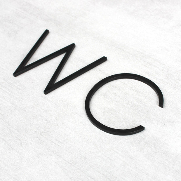 Акриловая табличка "WC" — «Thin» дизайн