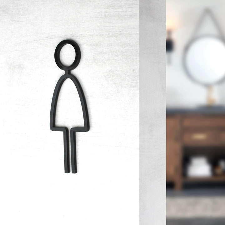 Акрилова табличка "Жіночий туалет" — "Thin" дизайн