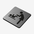 Mother And Child Room - Steel Sign Bathroom Signs square Bsign - Photo #2