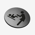 Mother And Child Room - Steel Sign Bathroom Signs circle Bsign - Photo #4