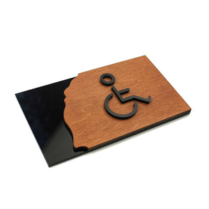 Restroom Wheelchairs Sign Bathroom Signs Walhunt Bsign