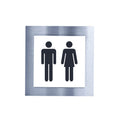 All Gender Restroom Signs Bathroom Signs white/black symbol Bsign - Photo #4