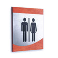 Steel All Gender Sign for Restroom Bathroom Signs Redwood Bsign - Photo #7