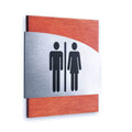 Steel Restrooms Signs Men & Women Bathroom Signs Redwood Bsign - Photo #7